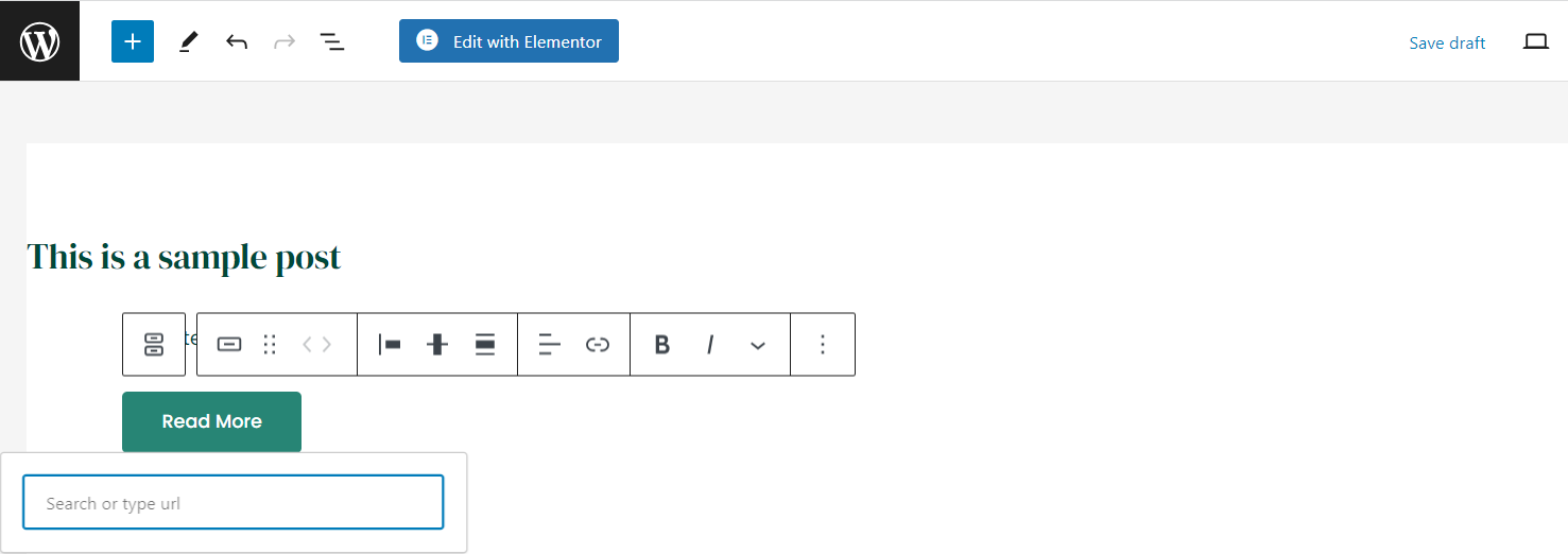 Aggiungere un collegamento ipertestuale al tuo pulsante in WordPress